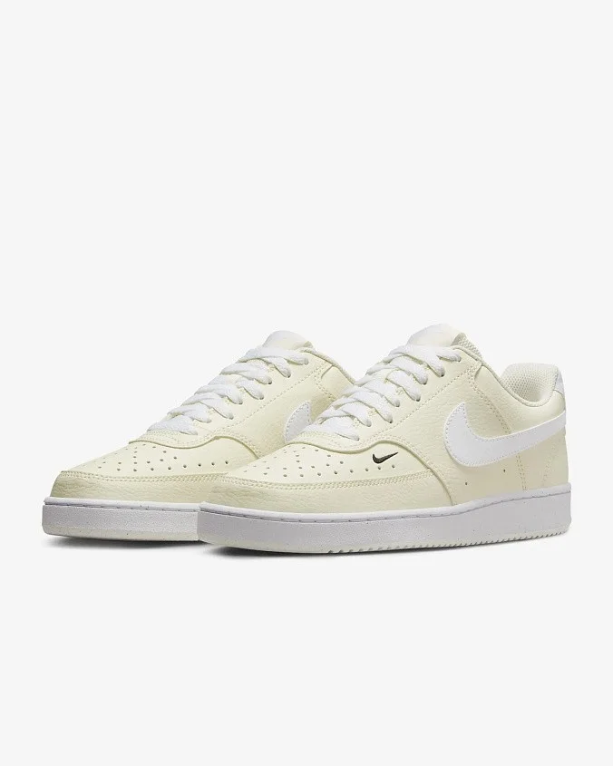 Кроссовки женские Nike Court Vision Low Next Nature White/Black/Pale Ivory