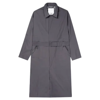 Рипстоп тренч женский SHU тёмно-серый