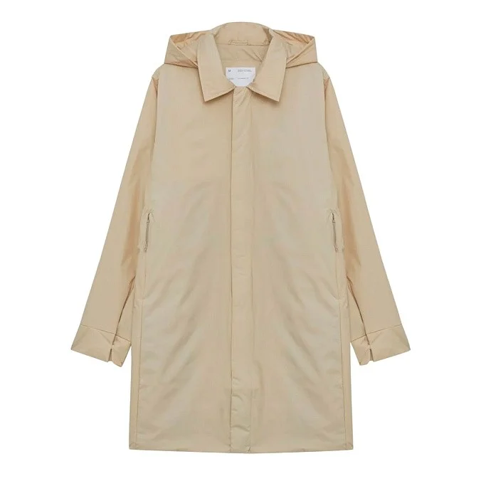 Утеплённый тренч унисекс SHU бежевый