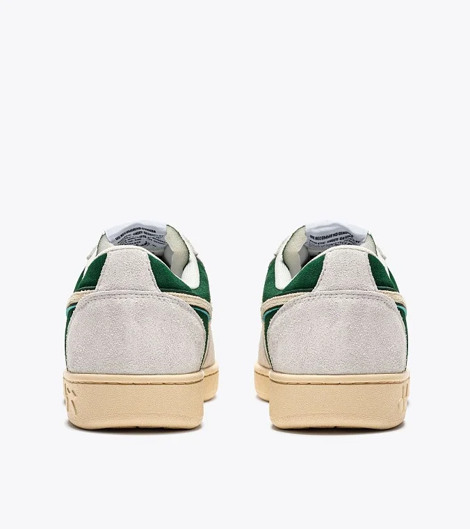 Кроссовки мужские Diadora Magic Basket Low Suede Leather White/Fogliage Green